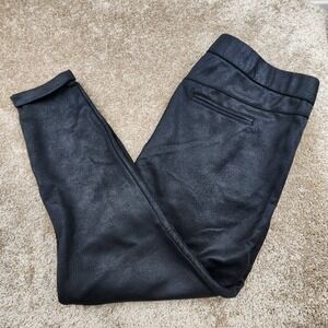 Torrid Black Faux Leather Moto Biker Pants Plus Size‎ 2 Zipper Accents